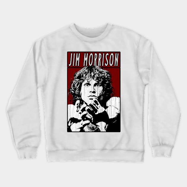 Vintage Retro Jim Morrison Crewneck Sweatshirt by Projectup